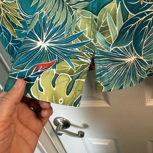 Kriss Kross VTG skirt, 💯% silk floral, teal & yellow 
Machine wash, Size 10 - Picture 4 of 9